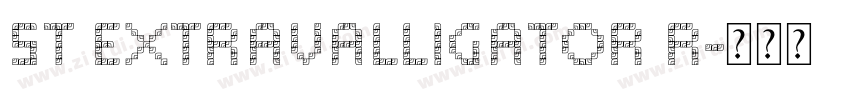 ST Extravalligator R字体转换